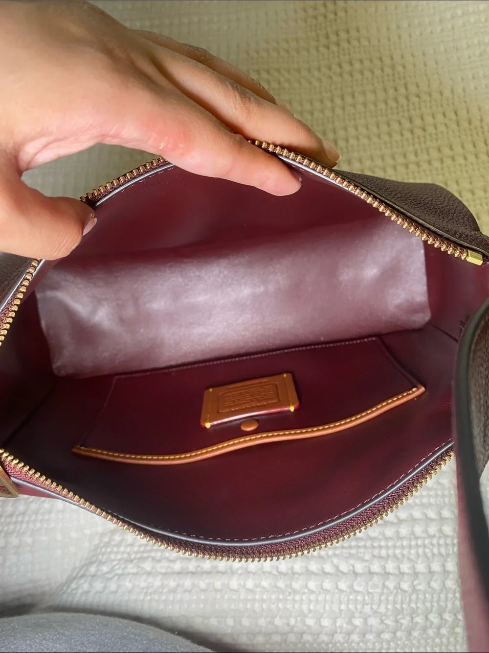 Coach Lola Shoulder Bag in Merlot 🍷✨